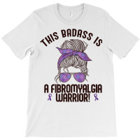 This Badass Is A Fibromyalgia Warrior Awareness Woman Meme Premium T S T-shirt | Artistshot