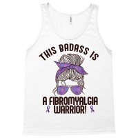 This Badass Is A Fibromyalgia Warrior Awareness Woman Meme Premium T S Tank Top | Artistshot