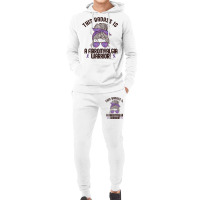 This Badass Is A Fibromyalgia Warrior Awareness Woman Meme Premium T S Hoodie & Jogger Set | Artistshot