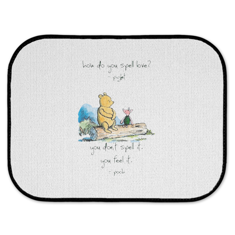 Bear And Piglet Rear Car Mat | Artistshot