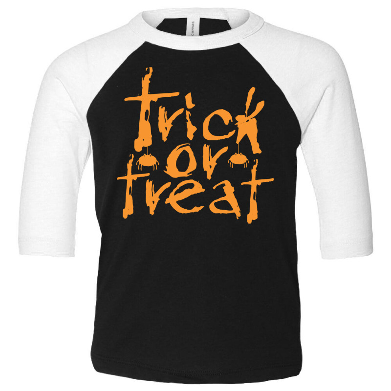 Halloween T  Shirt Trick Or Treat. Classic Halloween Costume Design. T Toddler 3/4 Sleeve Tee | Artistshot