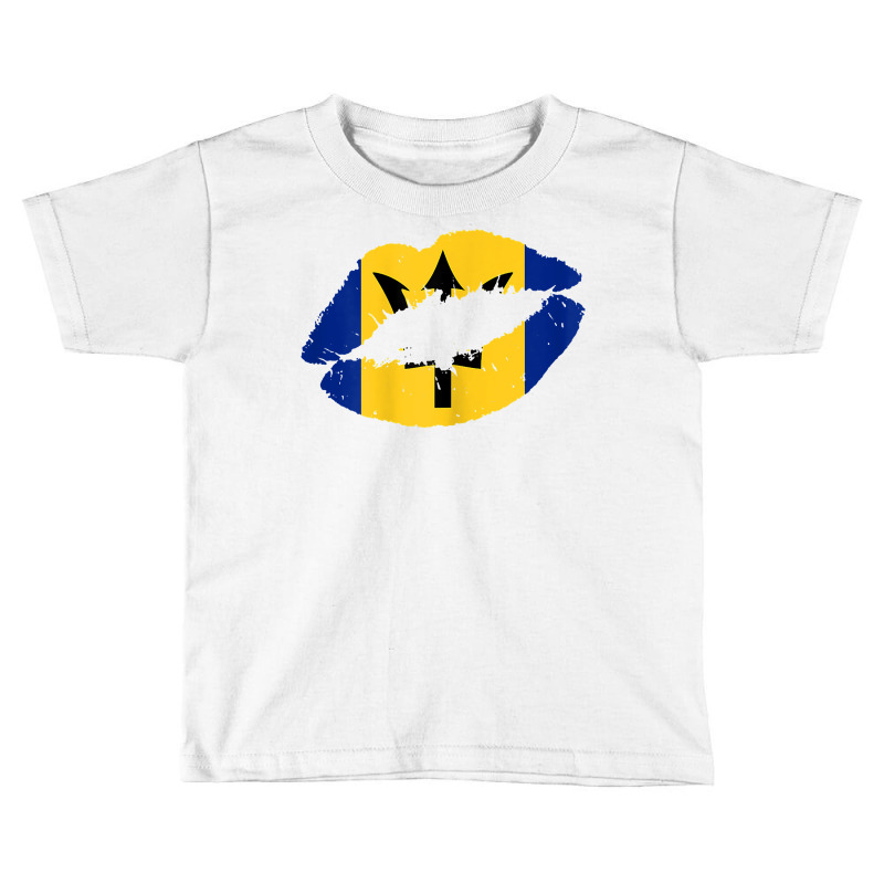 Womens Barbados Lips Kiss Barbadian Flag Pride Bajan Gift T Shirt Toddler T-shirt by butacnlzaidelpz | Artistshot