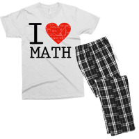 I Love Mathematics Men's T-shirt Pajama Set | Artistshot