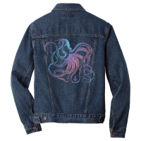 Vintage Octopus Marine Biologist Cool Ocean Sea Life Gifts 1 Pullover Men Denim Jacket | Artistshot