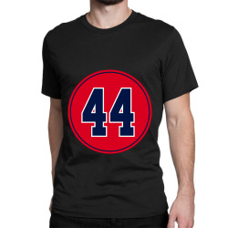 Custom Hank Aaron Number 44 T-shirt By Metrotp - Artistshot