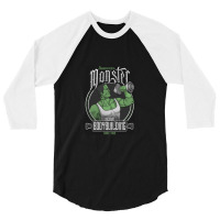 Frankenstein's Bodybuilding 3/4 Sleeve Shirt | Artistshot