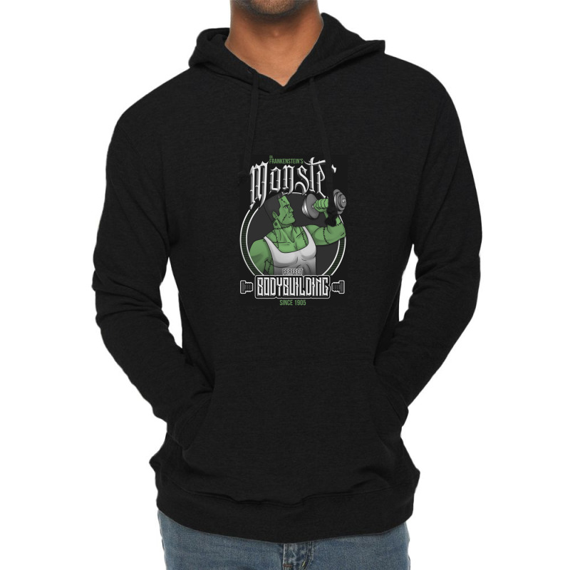 Frankenstein's Bodybuilding Lightweight Hoodie by keadaanmu | Artistshot