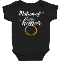 Womens Matron Of Honor For Wedding Bridal Shower T Shirt Baby Bodysuit | Artistshot