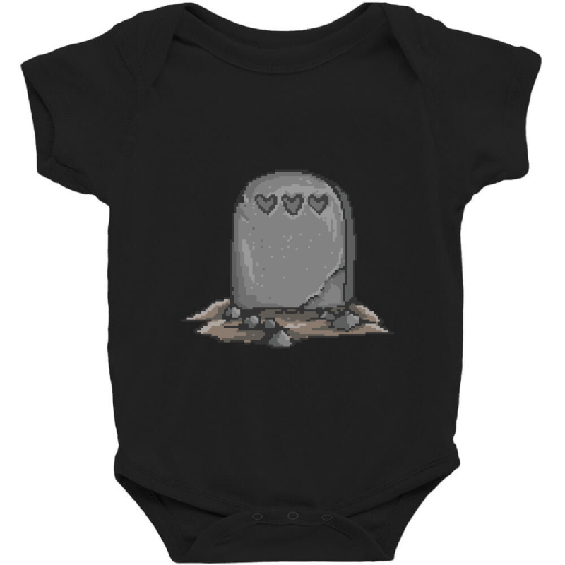 Headstone With Hearts Pixe Baby Bodysuit by aurakassh | Artistshot