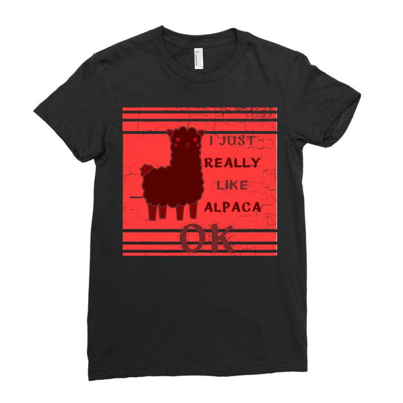 Funny Llama T  Shirt Funny Llama Alpaca T  Shirt Ladies Fitted T-Shirt by improbablerecent | Artistshot