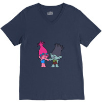 Branch And Poppy Trolls V-neck Tee | Artistshot