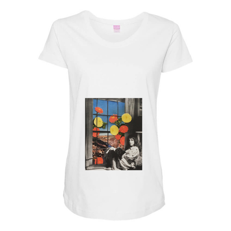 Tres Passing  Collageby Marianne Maternity Scoop Neck T-shirt by toxic.moxie | Artistshot