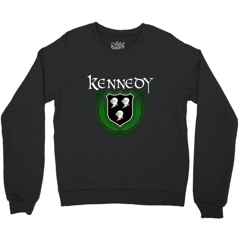 Kennedy Family Irish Coat Of Arms Kennedy Crewneck Sweatshirt by nbobatiga | Artistshot