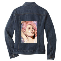 Angelina Jolie Cigarette Charming Ladies Denim Jacket | Artistshot