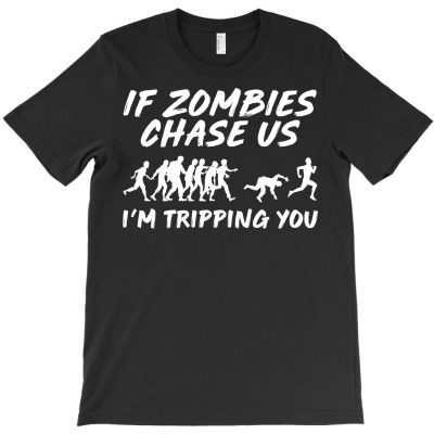 Zombie Chase Zombie Apocalypse Gamer Gift T-shirt Designed By Dani Ramdan