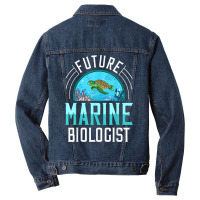 Future Marine Biologist Gift Biology Ocean Life T Shirt Men Denim Jacket | Artistshot