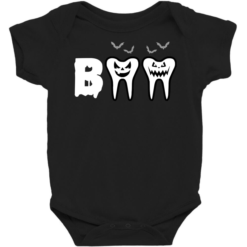 Halloween Dentist Boo Ghost Funny Costu T  Shirt Halloween Dentist Boo Baby Bodysuit | Artistshot