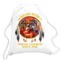 Original Founding Fathers Native American Indian Tribe T Shirt Drawstring Bags | Artistshot