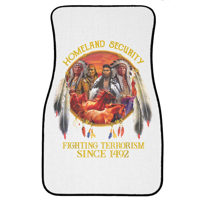 Original Founding Fathers Native American Indian Tribe T Shirt Front Car Mat | Artistshot