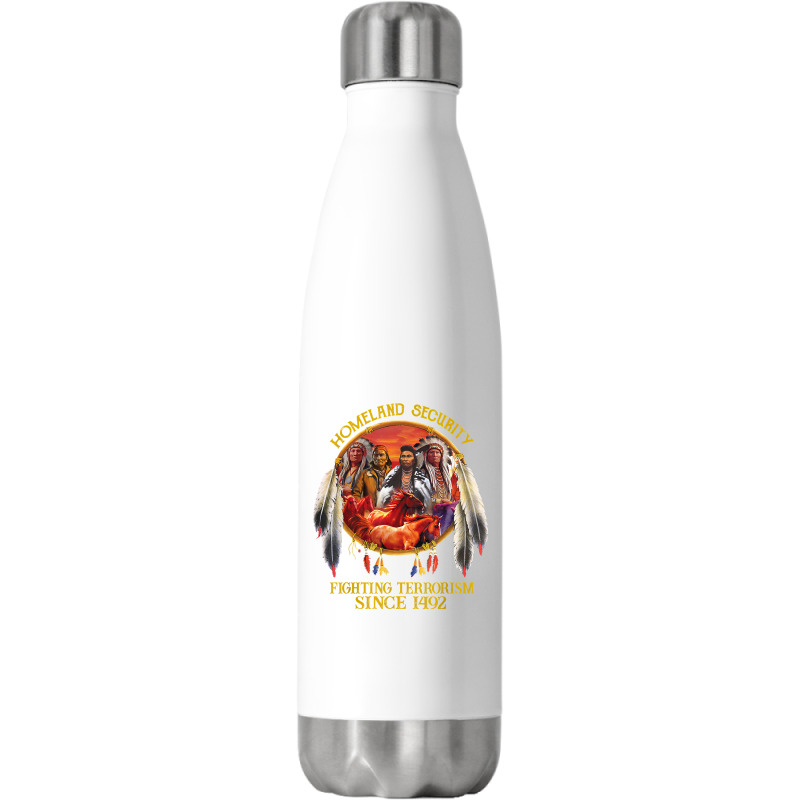 Original Founding Fathers Native American Indian Tribe T Shirt Stainless Steel Water Bottle | Artistshot