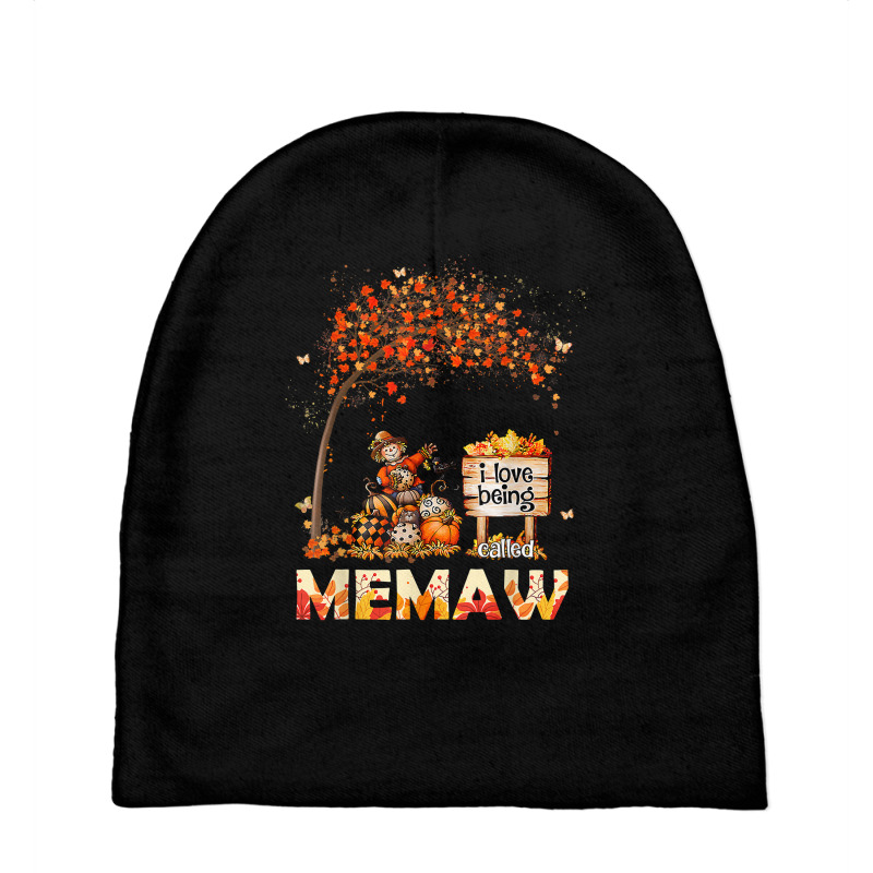 I Love Being Called Memaw Farmer Fall Leaves Autumn Season T Shirt Baby Beanies by sugruewxrivestsxe | Artistshot