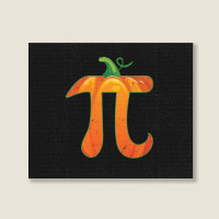 Pumpkin Pi Halloween Costume T  Shirt Funny Pumpkin Pi Halloween Costu Landscape Canvas Print | Artistshot