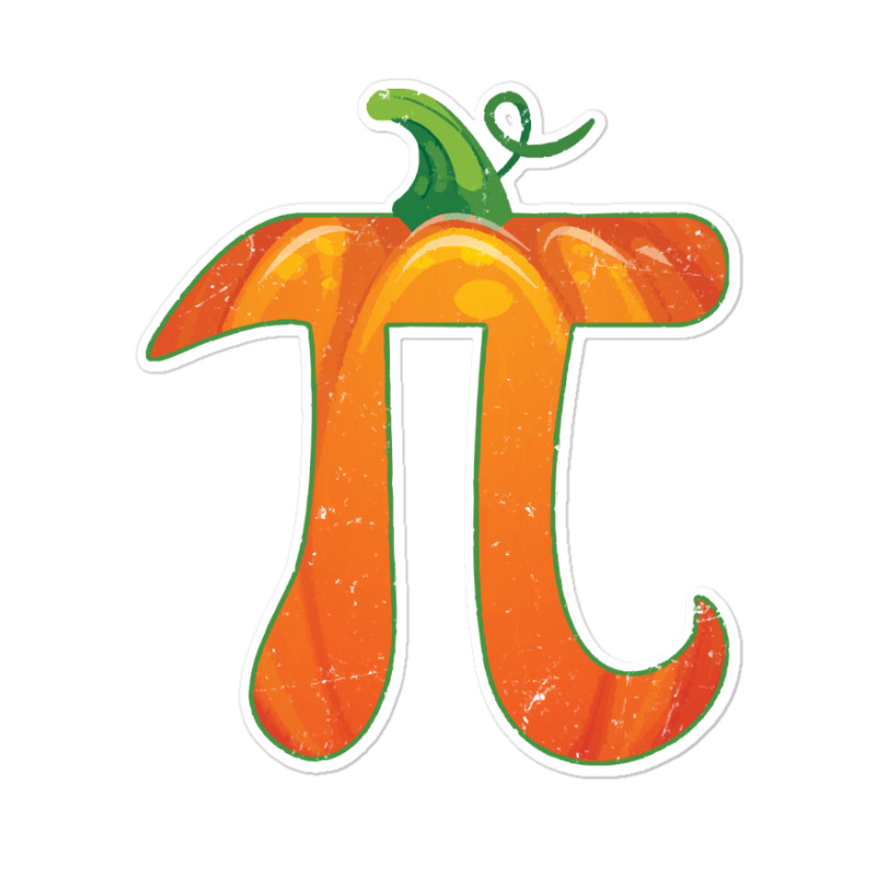 Pumpkin Pi Halloween Costume T  Shirt Funny Pumpkin Pi Halloween Costu Sticker | Artistshot