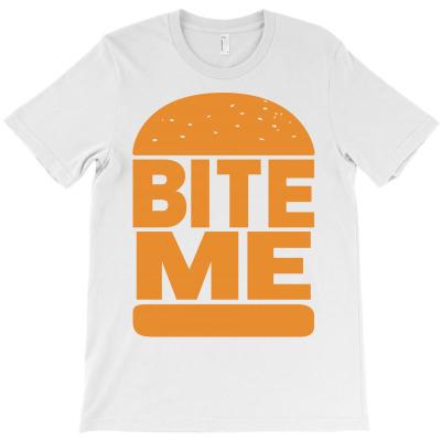 Bite Me Burger T-shirt Designed By Verdo Zumbawa