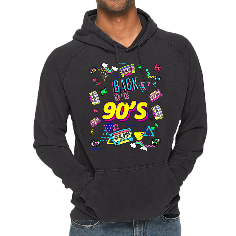 Retro Back To 90's Novelty Graphics & Cool Designs Funny Gifts Boys Gi Vintage Hoodie by FrederickDesign | Artistshot