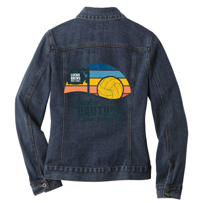 Graphic Vintage  Fruit Bat Characters Video Game Ladies Denim Jacket by AlisonArtists | Artistshot