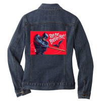 Graphic Vintage  Vampire Day Gifts Ladies Denim Jacket | Artistshot