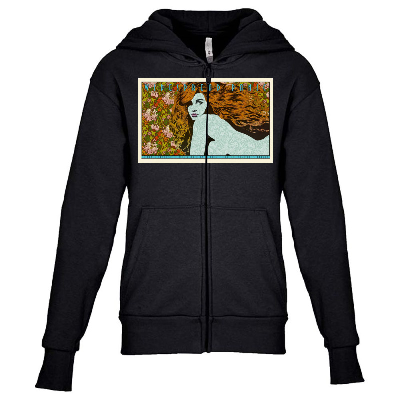 Woman Flowers Youth Zipper Hoodie by hugo chanavaro | Artistshot