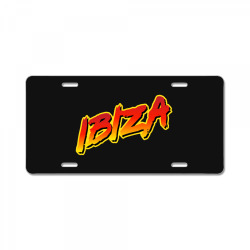 ibiza baywatch logo License Plate | Artistshot