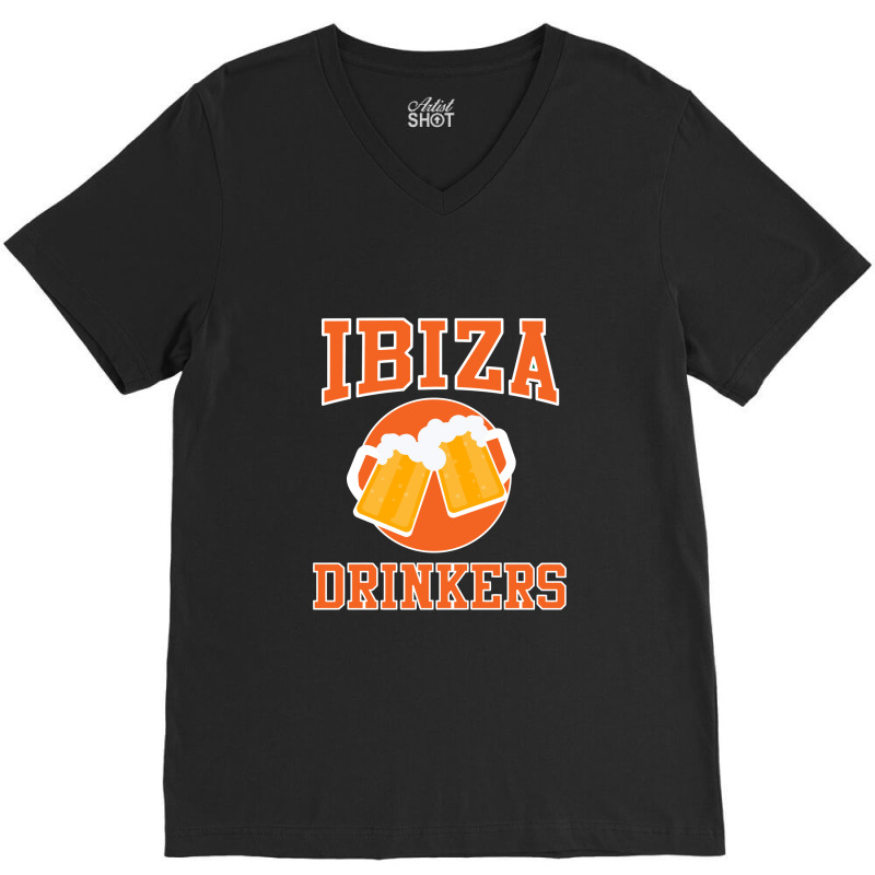 Ibiza Drinkers Cheers Beers V-neck Tee | Artistshot