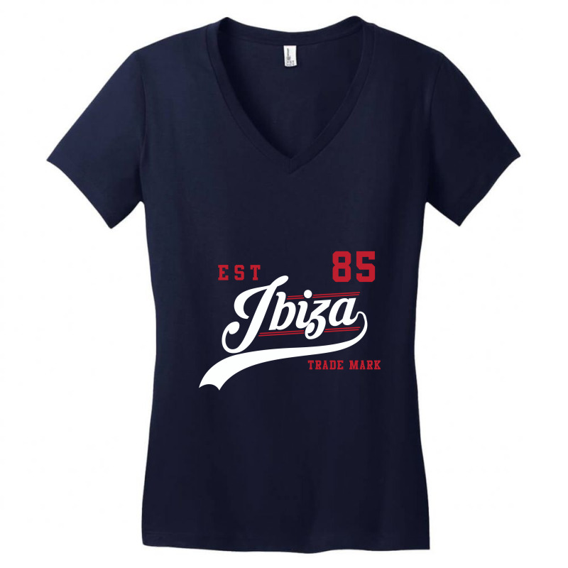 Ibiza Est 85 Sports Ibiza Women's V-neck T-shirt | Artistshot