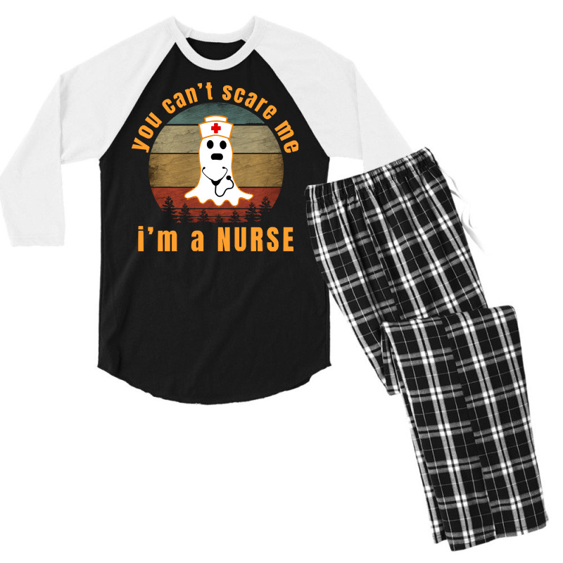 You Cant Scare Me T  Shirt Y O U C A N' T S C A R E M E I' M A N U R S Men's 3/4 Sleeve Pajama Set | Artistshot