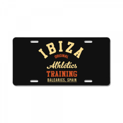 ibiza original athletics training License Plate | Artistshot