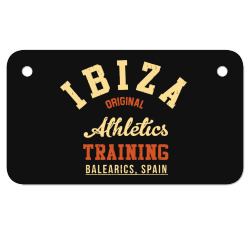 ibiza original athletics training Motorcycle License Plate | Artistshot