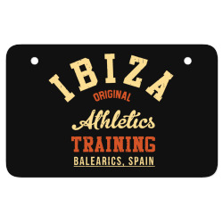 ibiza original athletics training ATV License Plate | Artistshot