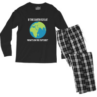 Flat Earth Men's Long Sleeve Pajama Set | Artistshot