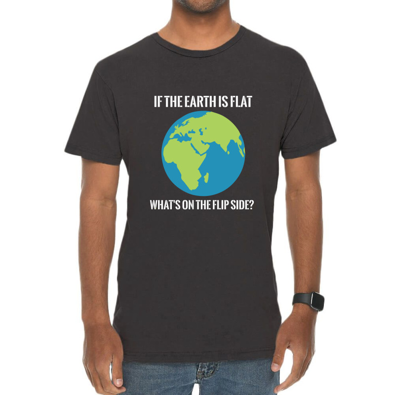 Flat Earth Vintage T-shirt | Artistshot