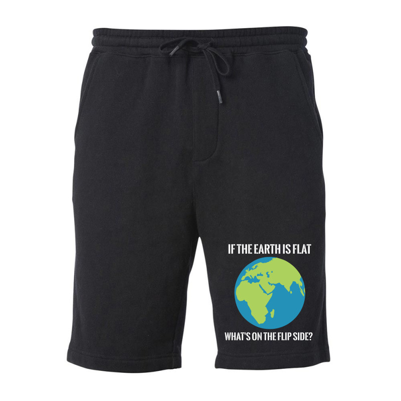 Flat Earth Fleece Short | Artistshot