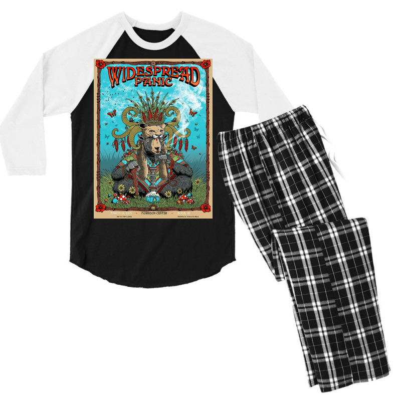 Widespread Panic - Morrison Center Men's 3/4 Sleeve Pajama Set by hugo chanavaro | Artistshot