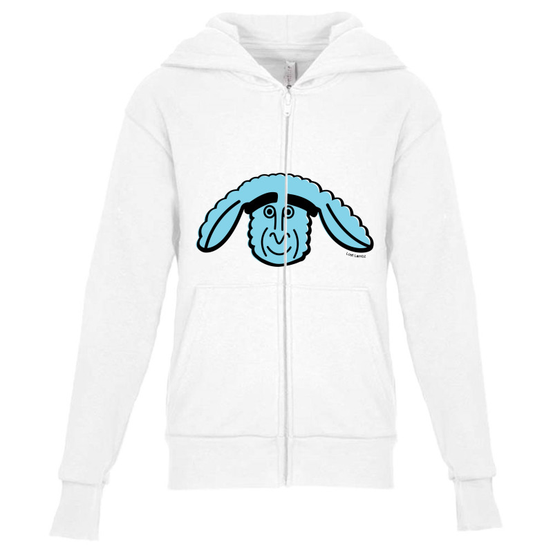 Lost Lambz Light Blue Head Design Lost Lambz Youth Zipper Hoodie by nbobatiga | Artistshot