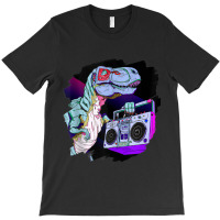 T Rex Dinosaur Stereo Techno Tyrannosaurus Rex Dj Music Mens Funny T-shirt | Artistshot