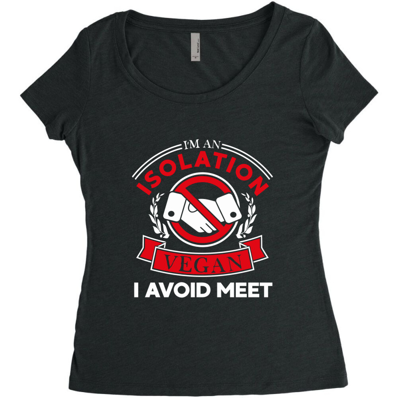 I Avoid Meet Vegan Women's Triblend Scoop T-shirt by aurakassh | Artistshot