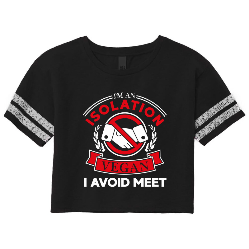 I Avoid Meet Vegan Scorecard Crop Tee by aurakassh | Artistshot