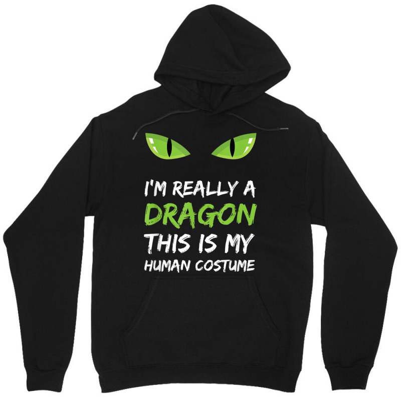 I'm Really A Dragon This Is My Human Costume T Shirt Cute Design Chara Unisex Hoodie | Artistshot