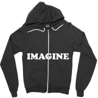 Imagine Worn By Yoko Zipper Hoodie | Artistshot