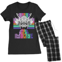 Imagine Great Dragon Vintage Cool Art Great Women Men Women's Pajamas Set | Artistshot